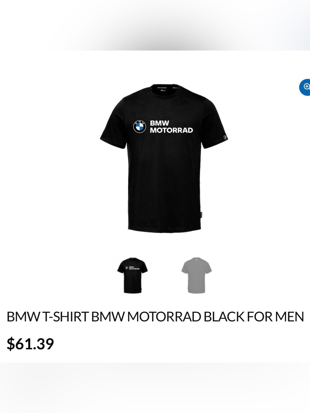 BMW Black Short Sleeve Logo Tee